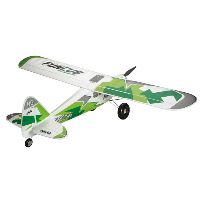 Multiplex Avion Rc Funcub Next Generation Rr Bleu Vert R Models