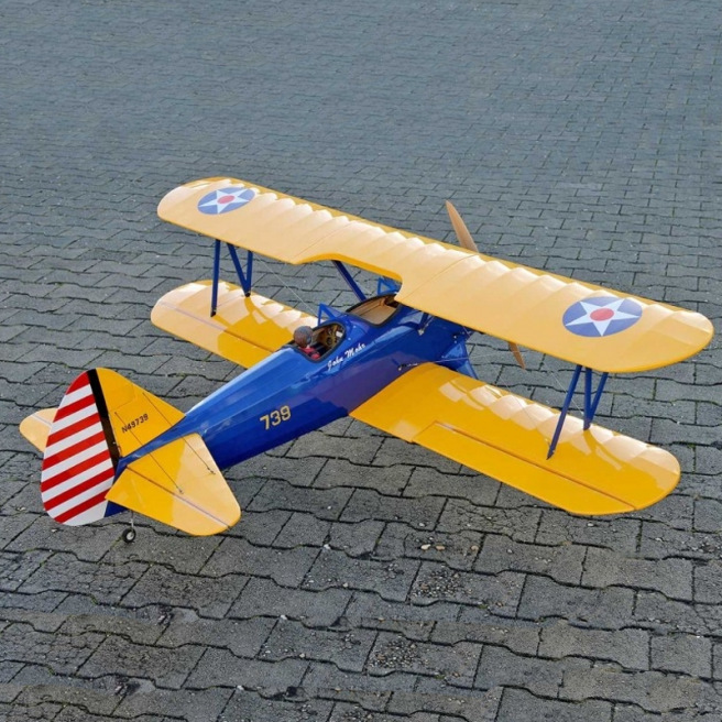 Pichler Avion Biplan Pt Stearman Arf Mm R Models