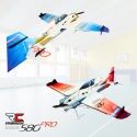 Avion indoor Edge 580 PRO Rouge / Bleu de RC Factory