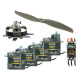 Set de propulsion et 4 servos pour avion Indoor - RC Factory