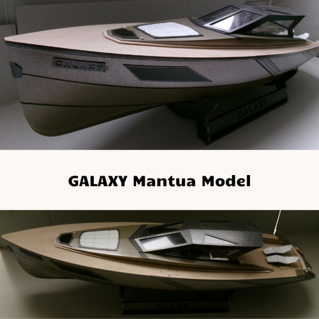 Bateau yacht Galaxy de Mantua Model