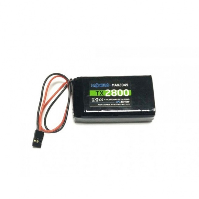Batterie MAXPRO LiPo 7.4V 2800mAh pour radiocommande _ R-Models