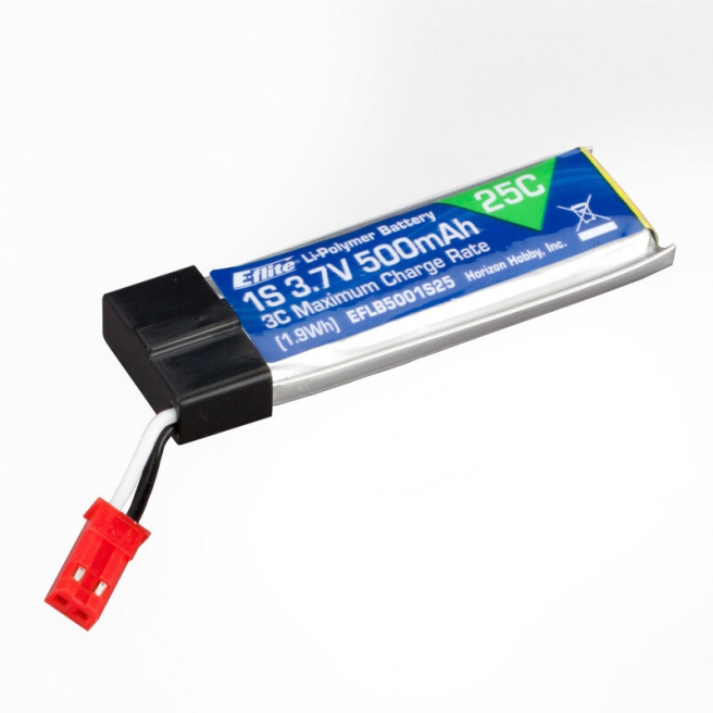 E-Flite - Batterie LiPo 3.7V 500mAh 1S 25C _ R-Models